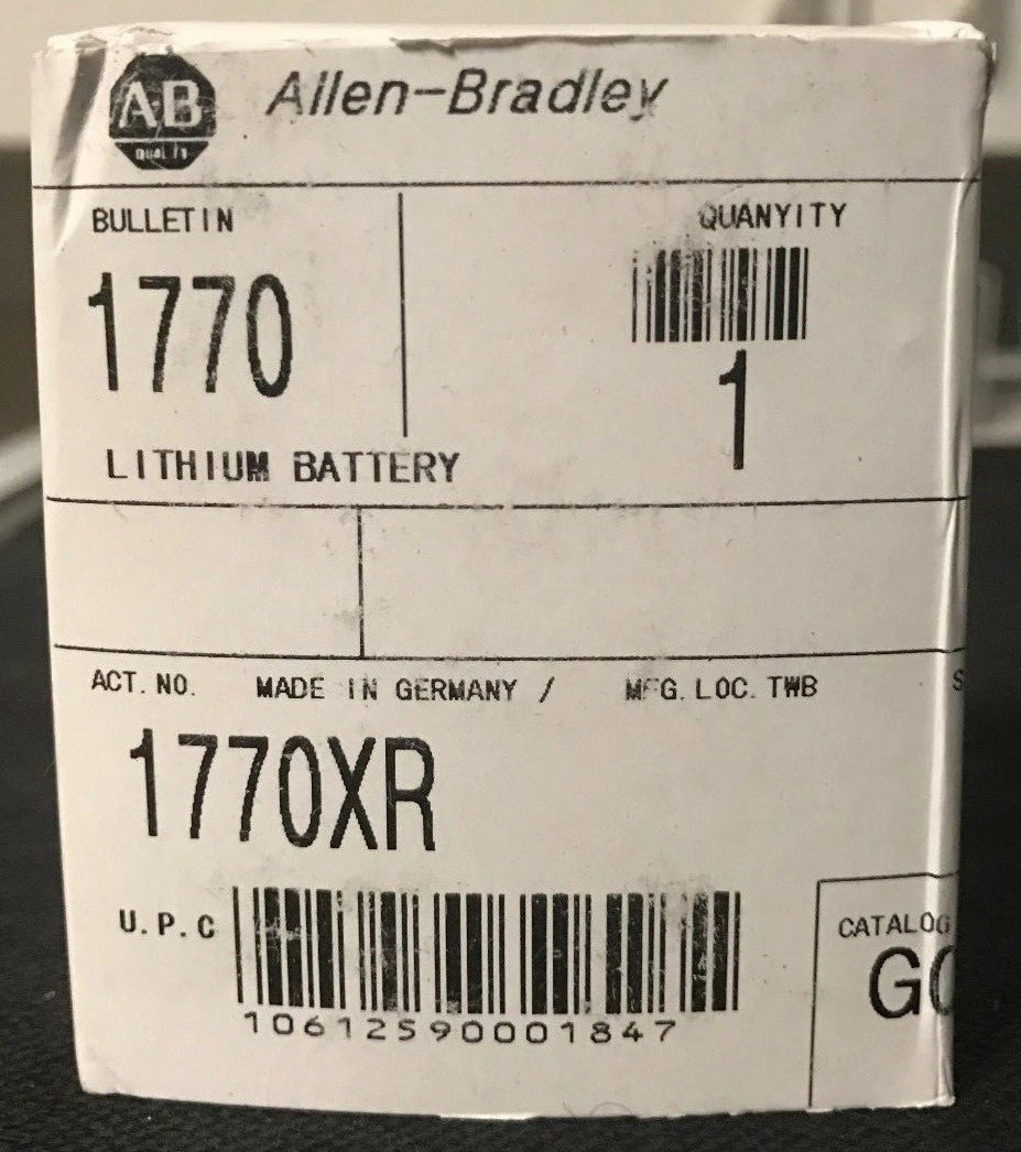 Brand New Allen Bradley 1770-XR Battery
