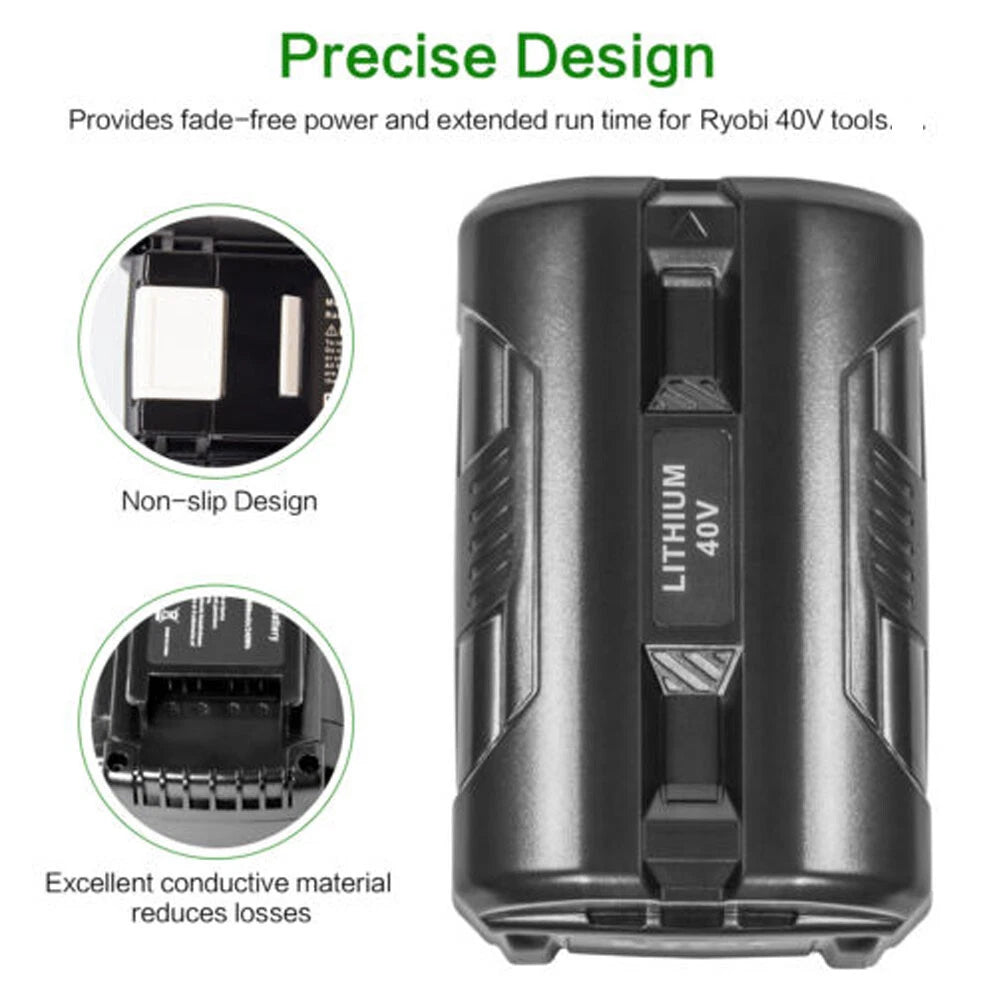 40V 6.0Ah Battery / Rapid Charger For Ryobi 40 Volt Lithium OP4050 OP40602 US