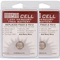 2 Pcs Wein Cell PX625 Mercury Free 1.35V Battery MRB625