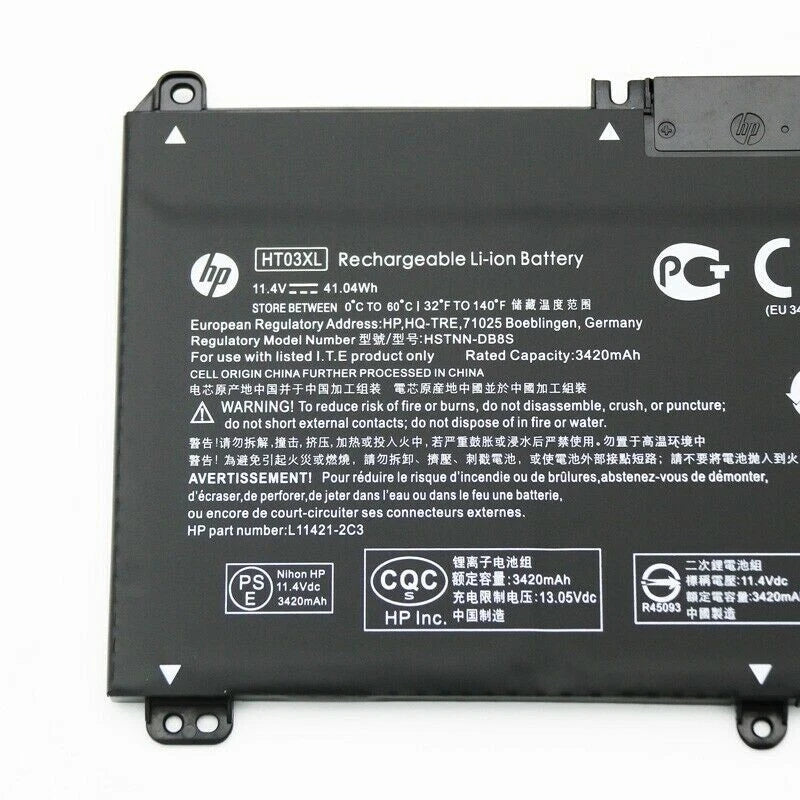Genuine OEM HT03XL Battery for HP Pavilion L11421-2C2 L11119-855 15-CS 15-DA New