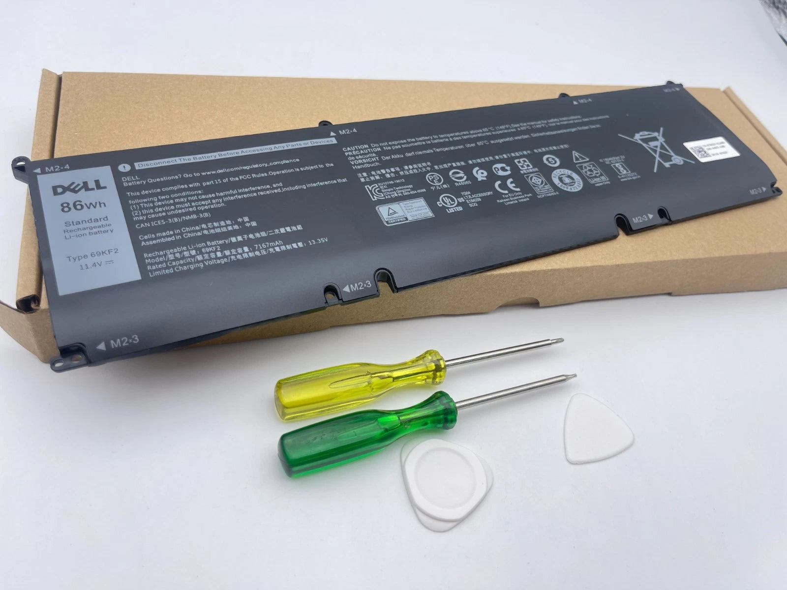 Genuine 86Wh 69KF2 Battery For Dell XPS 15 9500 Precision 5550 Alien M15 M17
