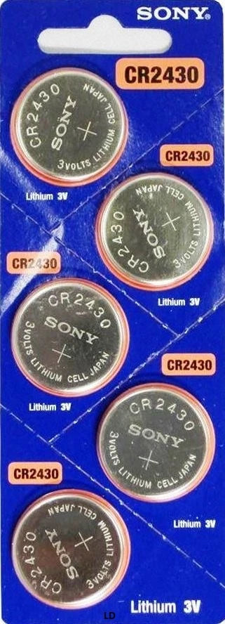 CR 2430 MURATA / SONY LITHIUM BATTERIES (5 piece) 3V Watch Authorized US Seller
