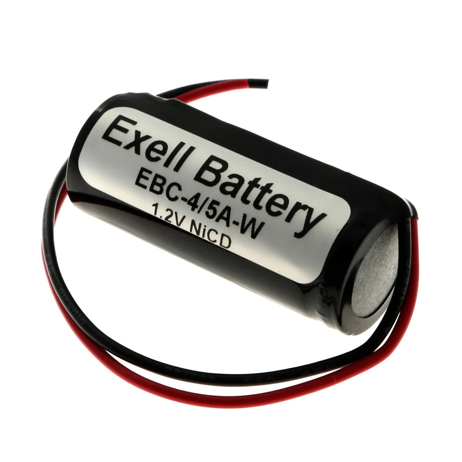 Exell EBC-4/5A-W 1.2V Custom NiCd 400mAh Battery Pack w/ 5" Bare Wire Leads