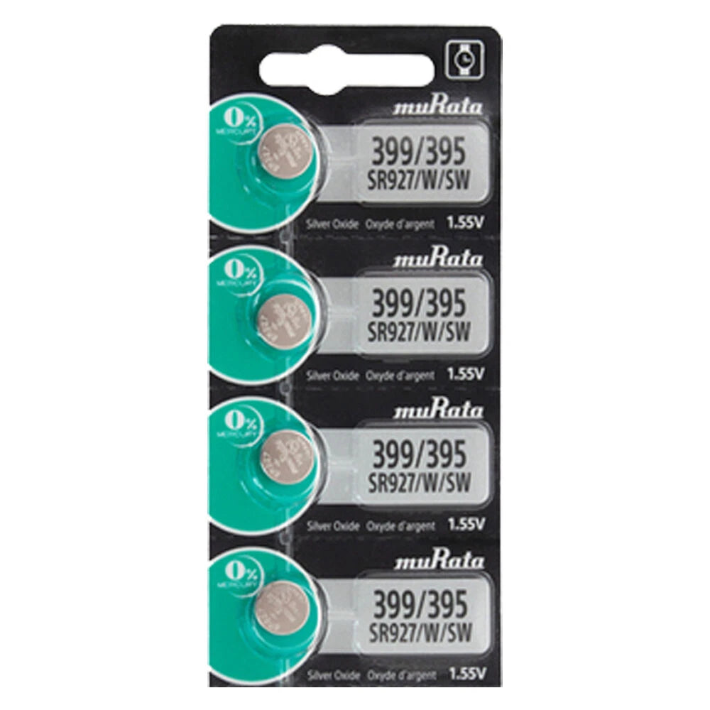 4 Pcs Murata 1.55V Button Cell Battery SR927W - Replaces Sony