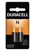 2 x N Duracell 1.5V Alkaline Batteries LR1, E90, MN9100