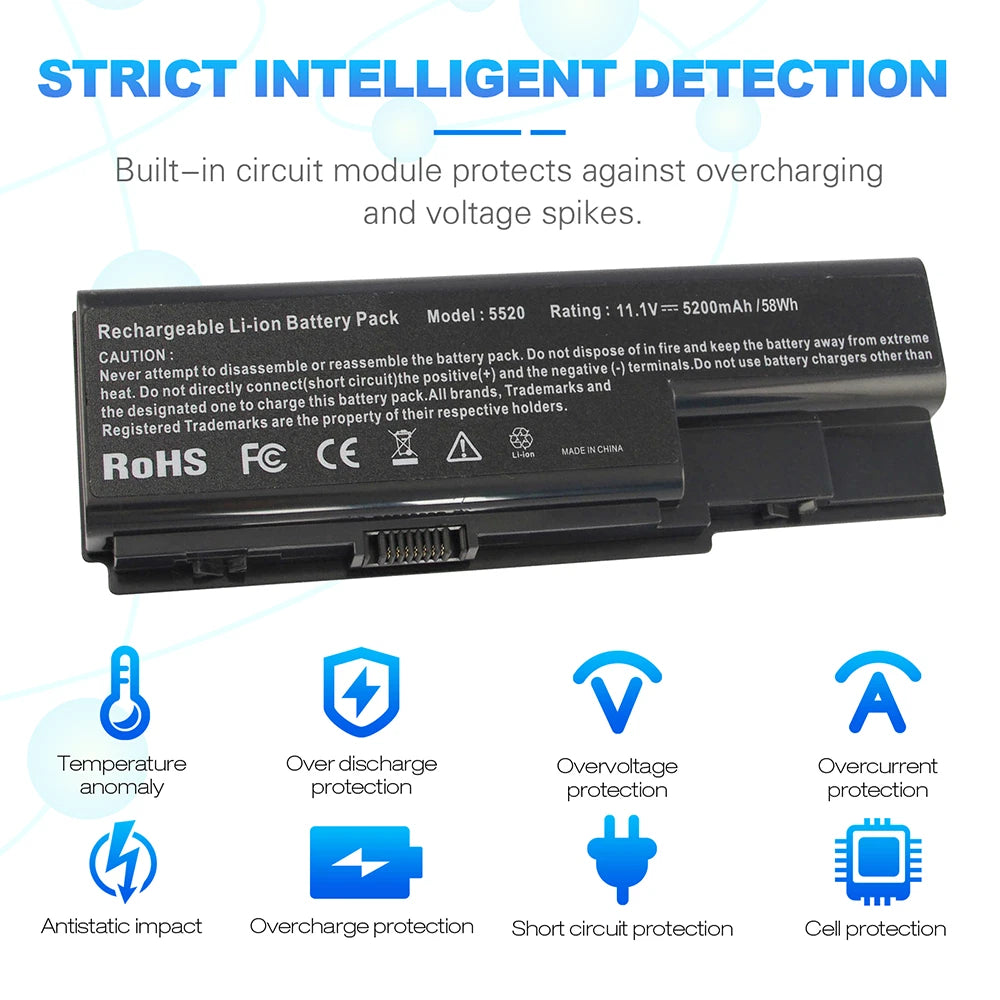 AS07B41 AS07B31 AS07B51 AS07B71 Battery For Acer Aspire 5230 5235 5310 5315 5920