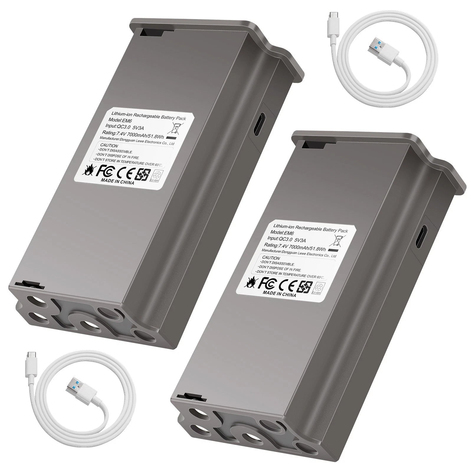 2 Pack FOR TACTACAM Reveal Lipo Lithium Battery Pack for Reveal X Gen 3.0, 2.0