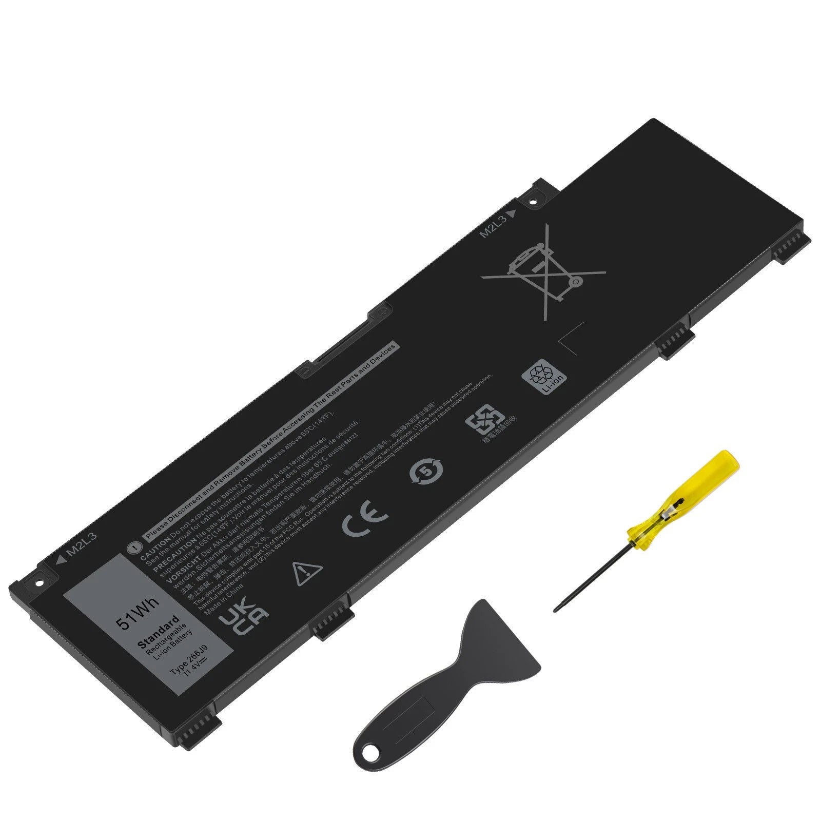 For Dell G3 15 3500 3590 G5 5500 5505 Laptop Battery 51Wh 11.4V M4GWP 266J9