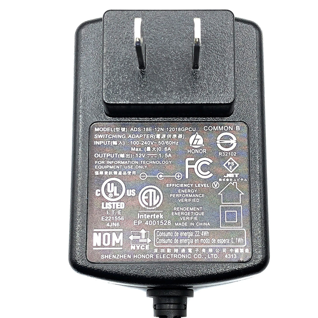 NEW Original Shenzhen ADS-18E-12N Wall Switching Power Adapter 12V 1.5A Charger