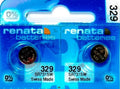 329 RENATA SR731SW (2 piece) SR731 WATCH BATTERIES New Authorized Seller