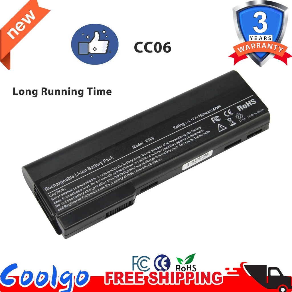 9-Cell Battery For HP CC09 PROBOOK 6360B 6460B 6465B 6475B EliteBook 8570p
