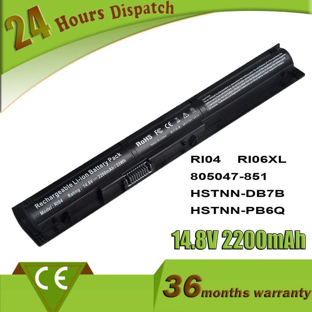 RI04 Battery for HP Probook 450 455 470 G3 G4 Series 805047-851 805294-001 14.8V