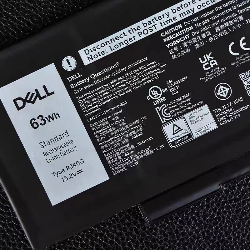 Genuine RJ40G Battery for Dell Latitude 15 5520 14 5420 Precision 15 3560 M033W