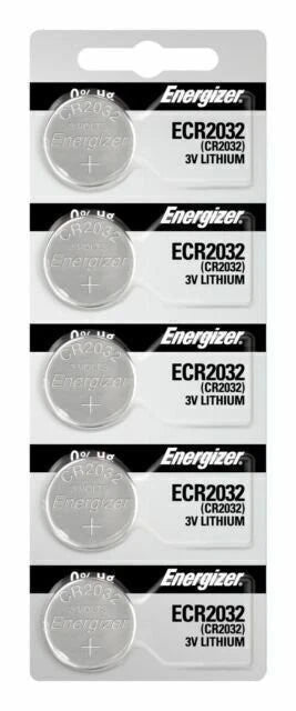2 Piece Fresh ENERGIZER CR2032 WATCH BATTERIES 3V LITHIUM CR 2032 DL2032 BR2032