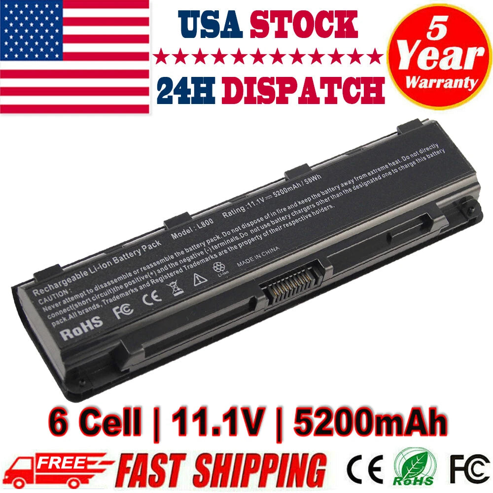 58Wh Battery For Toshiba Satellite C55-A5245 C55-A5300 C55t-A5222 C55Dt-A5241 PC