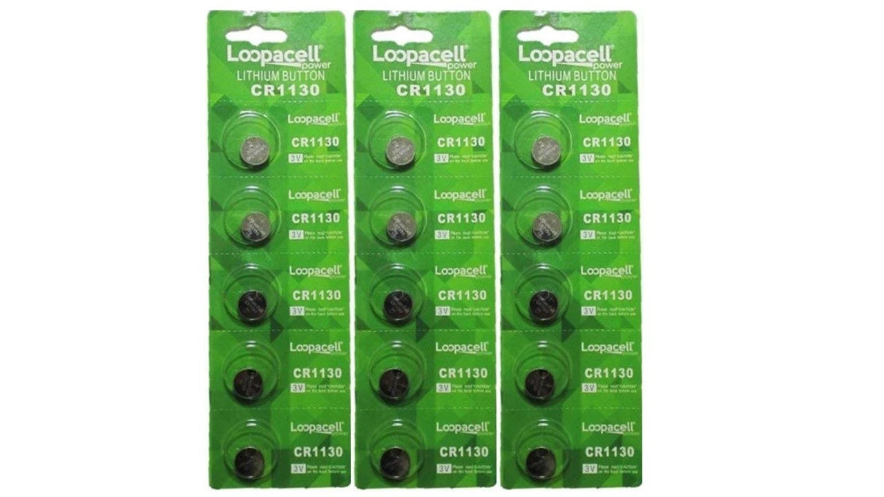 15 piece CR1130 1130 DL1130 BR1130 High Quality 3V Lithium battery Loopacell