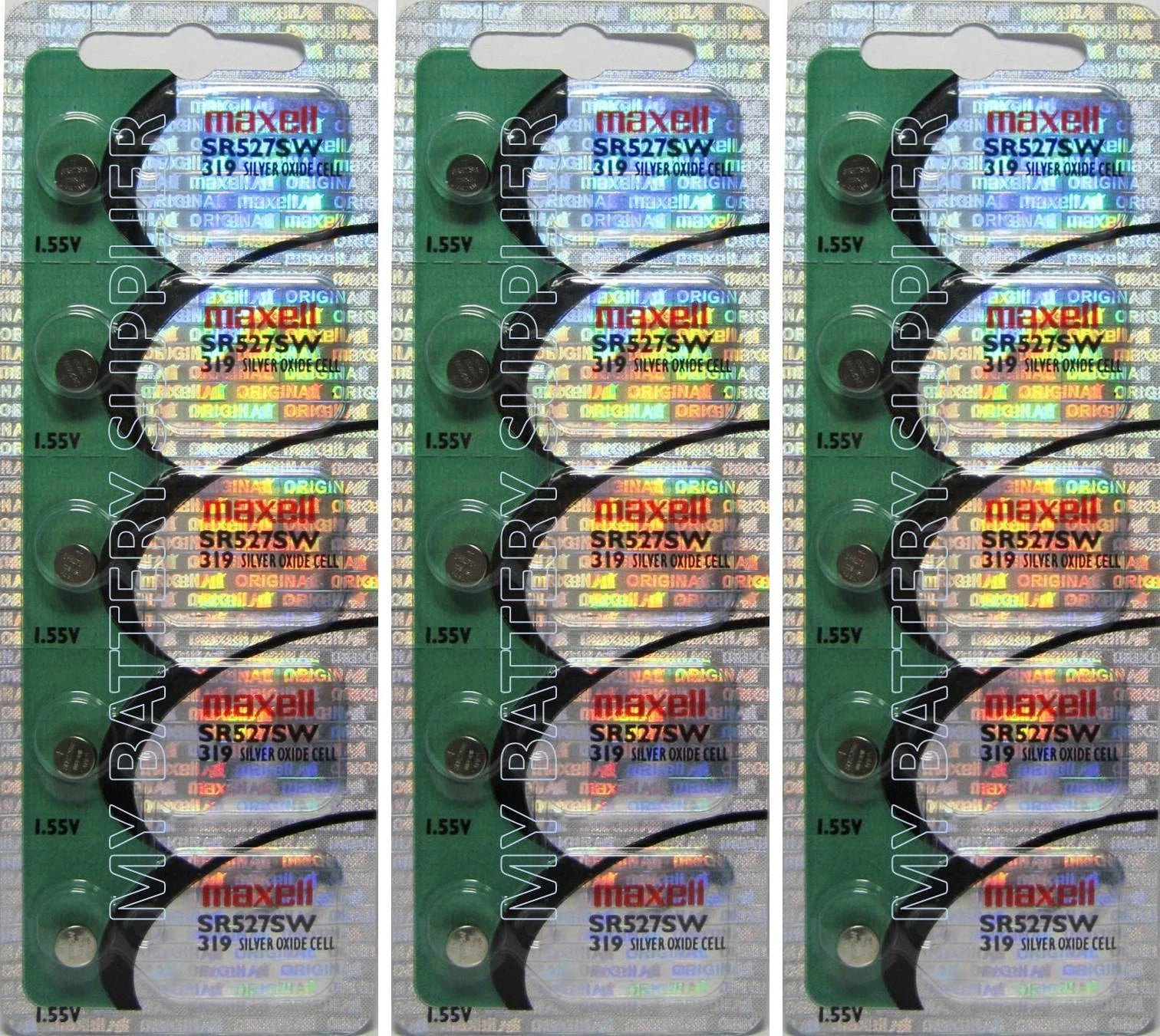 15 Maxell 319 Button Cell Batteries
