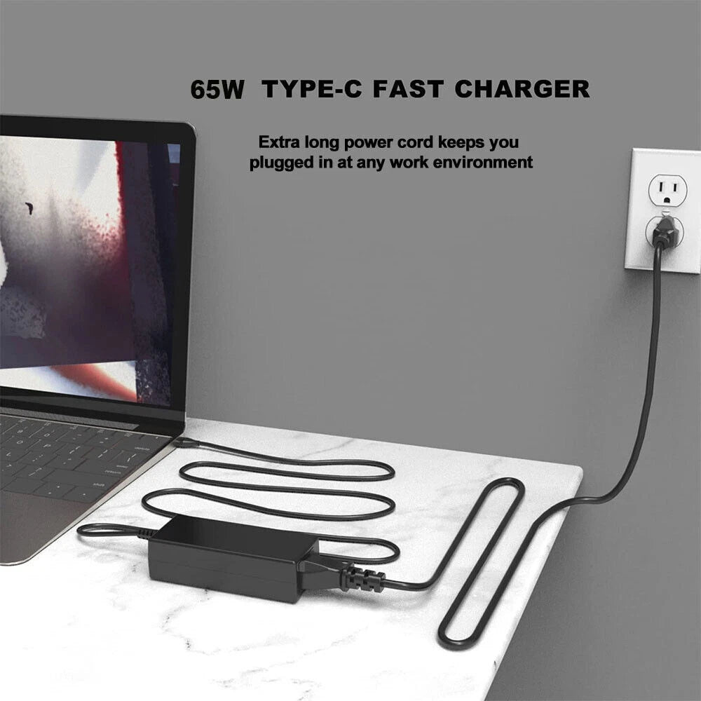 USB-C Charger Type-C Adapter For Lenovo ThinkPad X1 Carbon Yoga T480 T480S E485