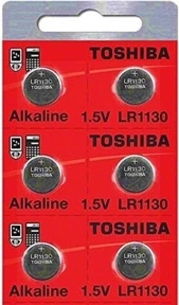 LR1130 AG10 189 1130 LR54 Pack Of 6 Toshiba Button Cell Battery EXP 2024