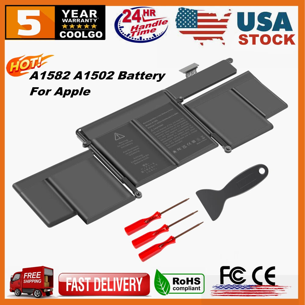 A1582 A1502 A1493 Battery for Apple MacBook Pro Retina 13 Early 2015 MJLU2LL/A