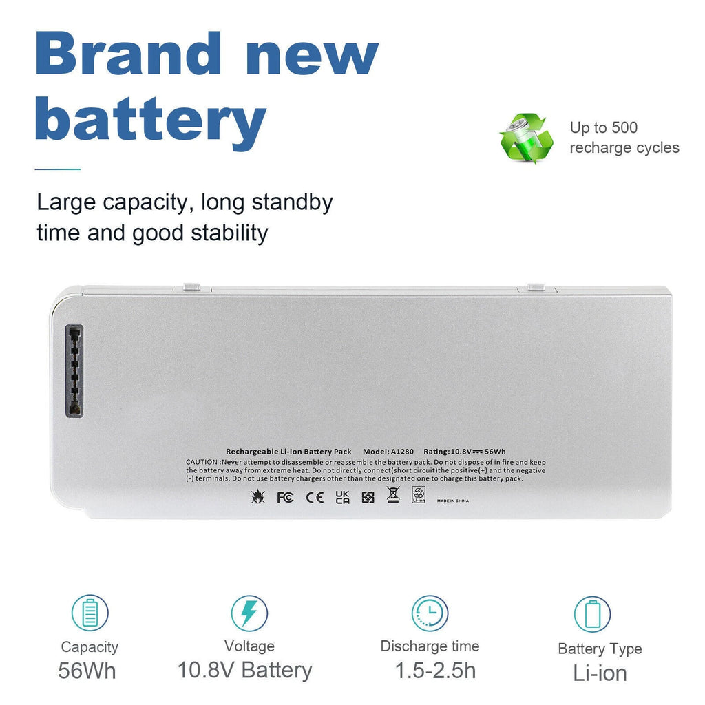 ?LOT A1280 MB771 Battery For Apple MacBook 13"Aluminum Unibody 2008 MB466 MB467