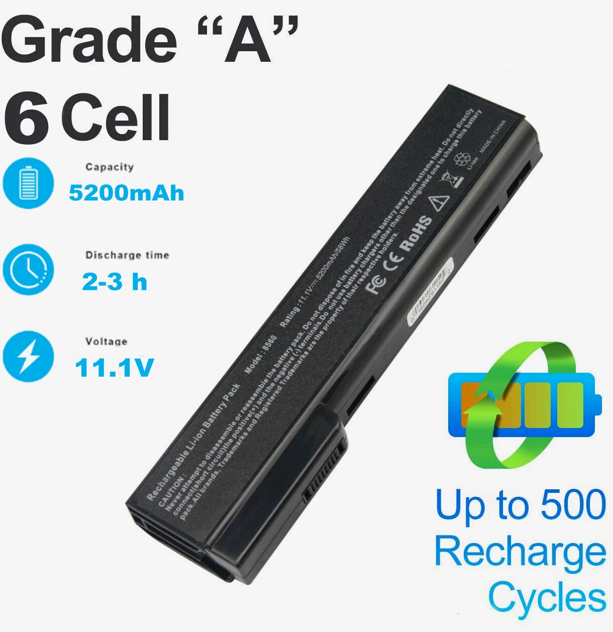 Battery CC06 CC06XL for HP EliteBook 8460p 8460w 8470p ProBook 6360b 6460b 6470b