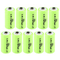 10x Exell 2/3AA NiMH 700mAh 1.2V Button top Rechargeable Battery