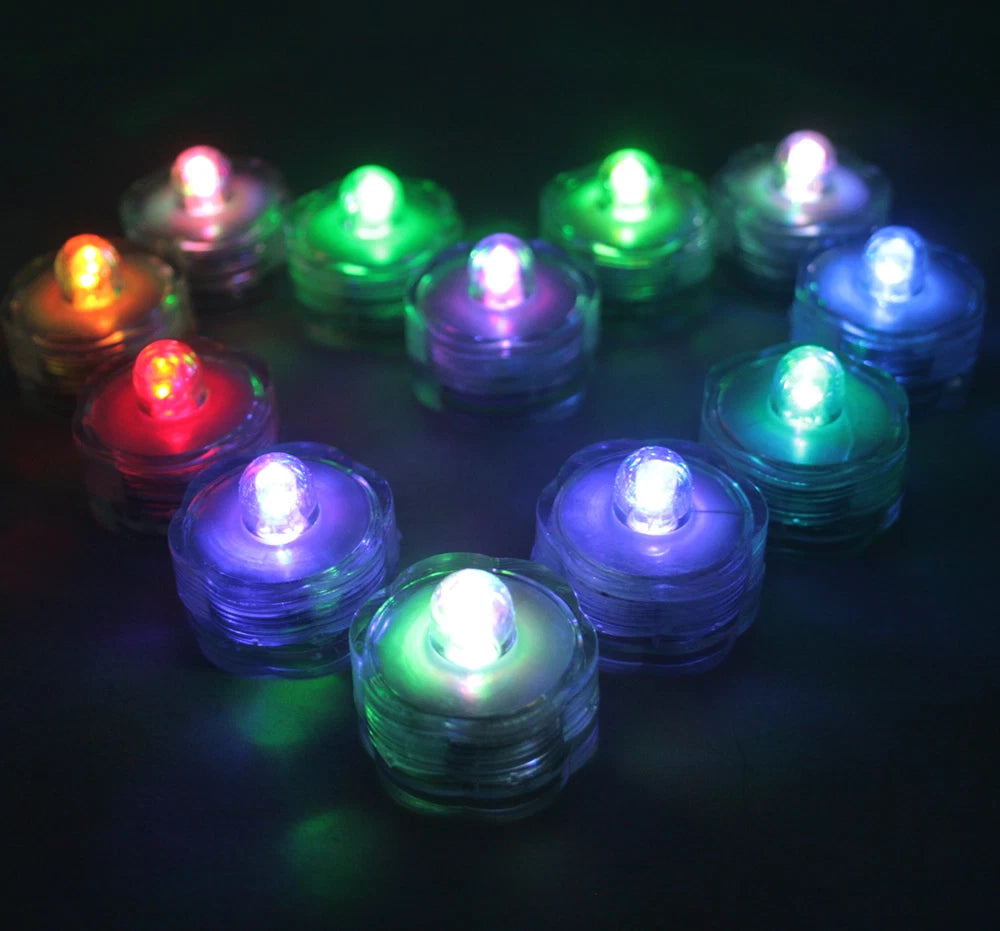 Multi-Color Changing LED very bright tealights, 24 - Candles Battery operated