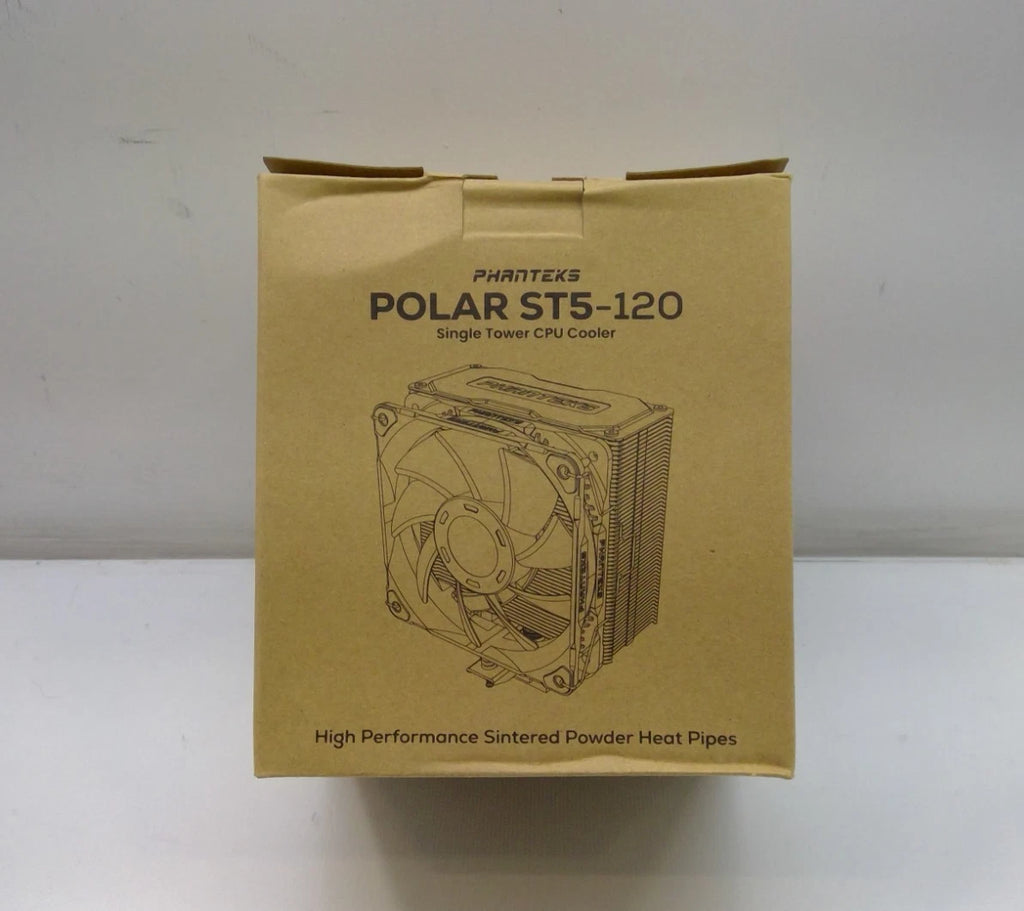 Phanteks POLAR ST5-120 CPU Cooler FOR LGA 115x,1200,1700 AM4 AM5 Black