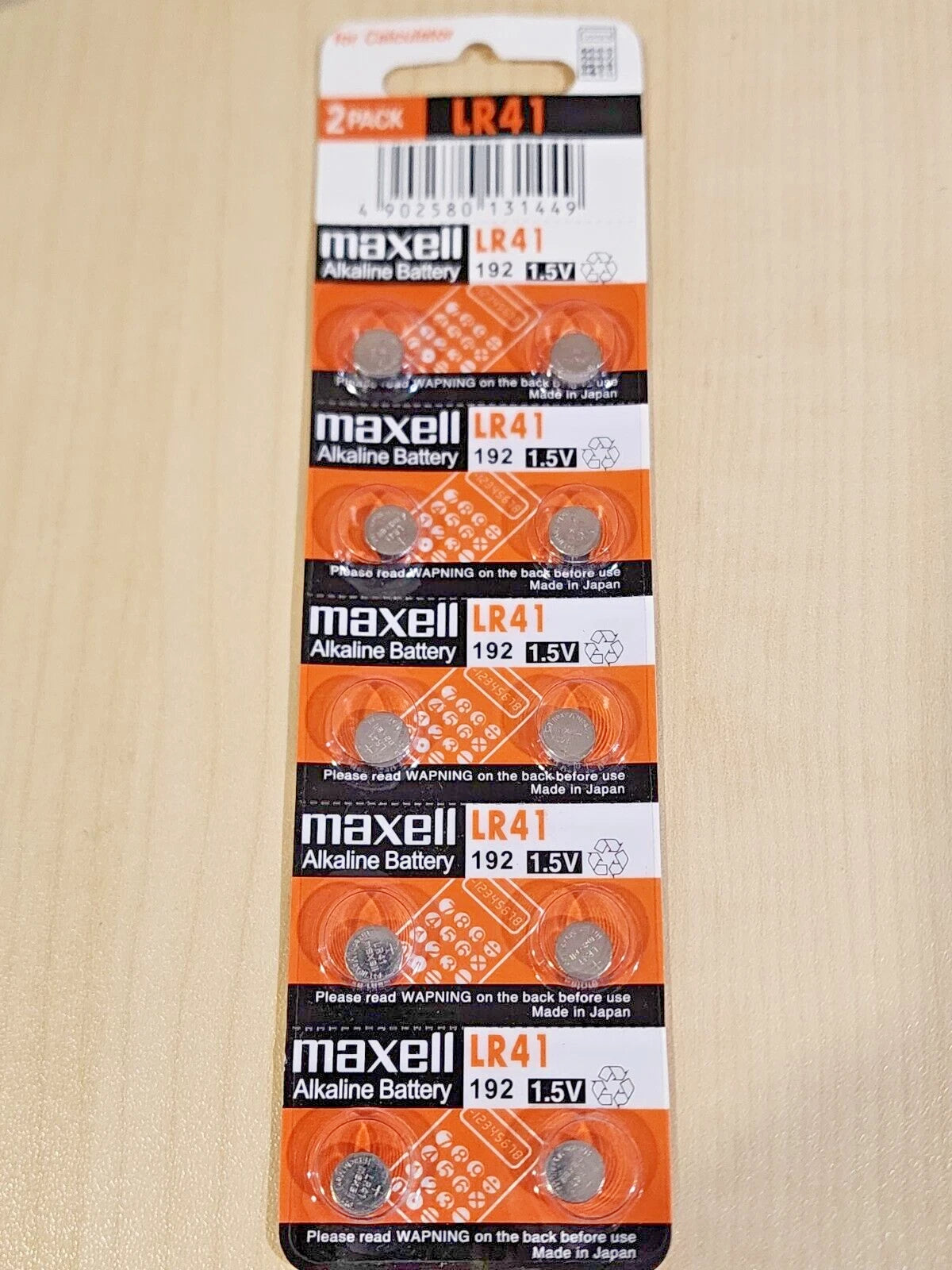 10 pc MAXELL LR41 L736F AG3 V3GA 192 L736 Alkaline 1.5v battery