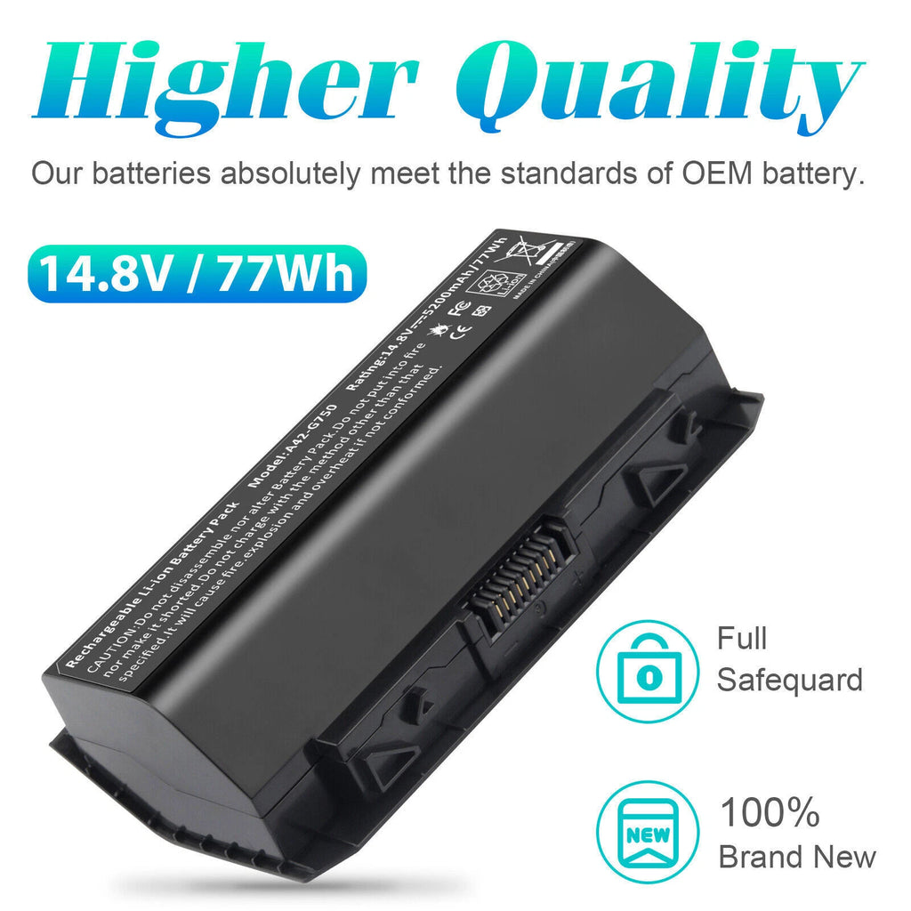 A42-G750 Battery for ASUS G750 ROG G750J G750JM G750JW G750JX G750JS Series 88Wh