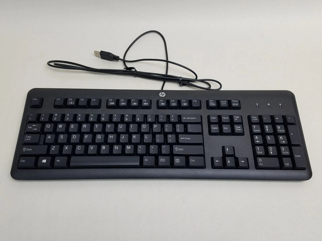 New HP 672647-003 KU-1156 Wired Standard USB Desktop Keyboard - Black