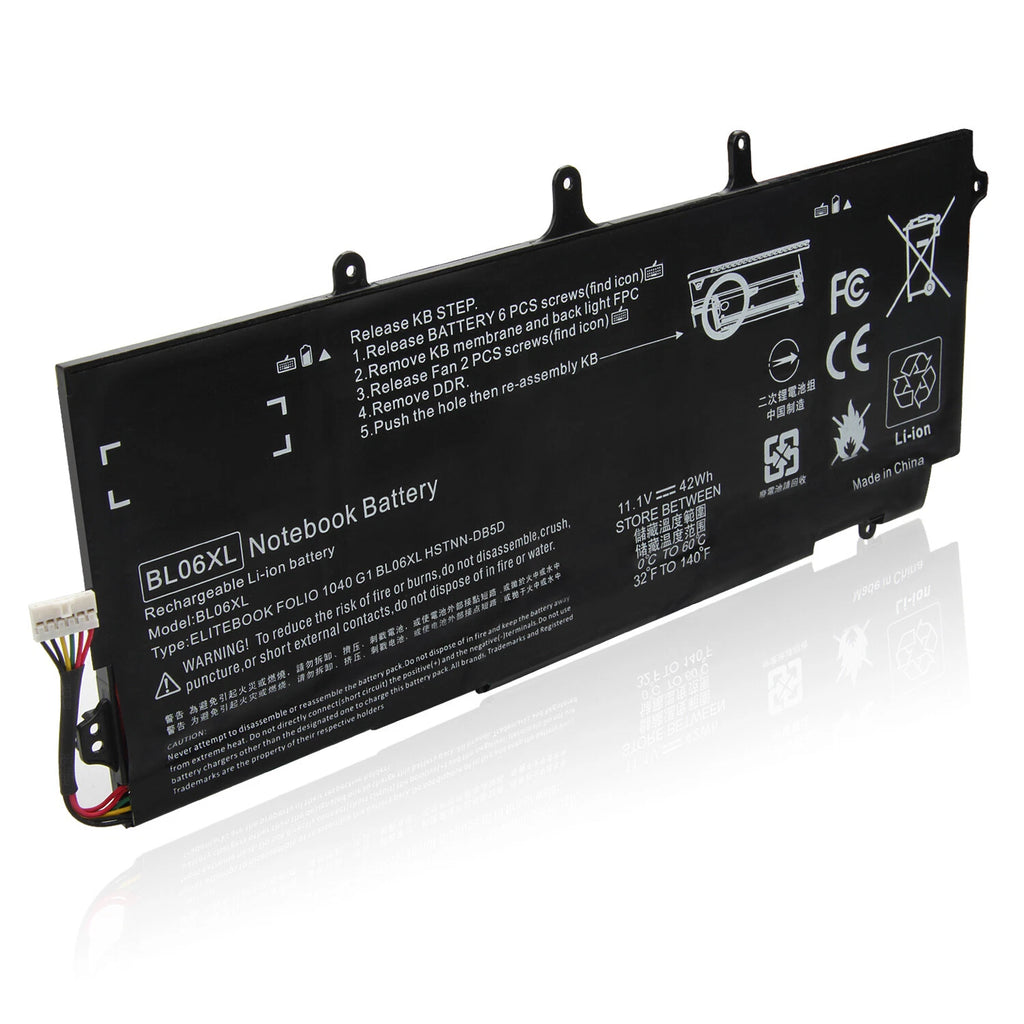 BL06XL Battery For HP EliteBook Folio 1040 G0/G1/G2 722236-2C1 722297 F450 F450C