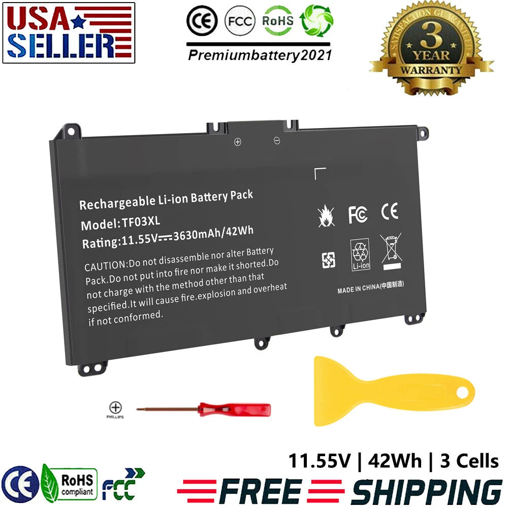 TF03XL Laptop Battery for HP Pavilion 17 15 14 17-AR050WM 920070-855 HSTNN-LB7J