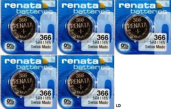 366 RENATA SR1116SW 366 SR1116S WATCH BATTERIES New Authorized Seller