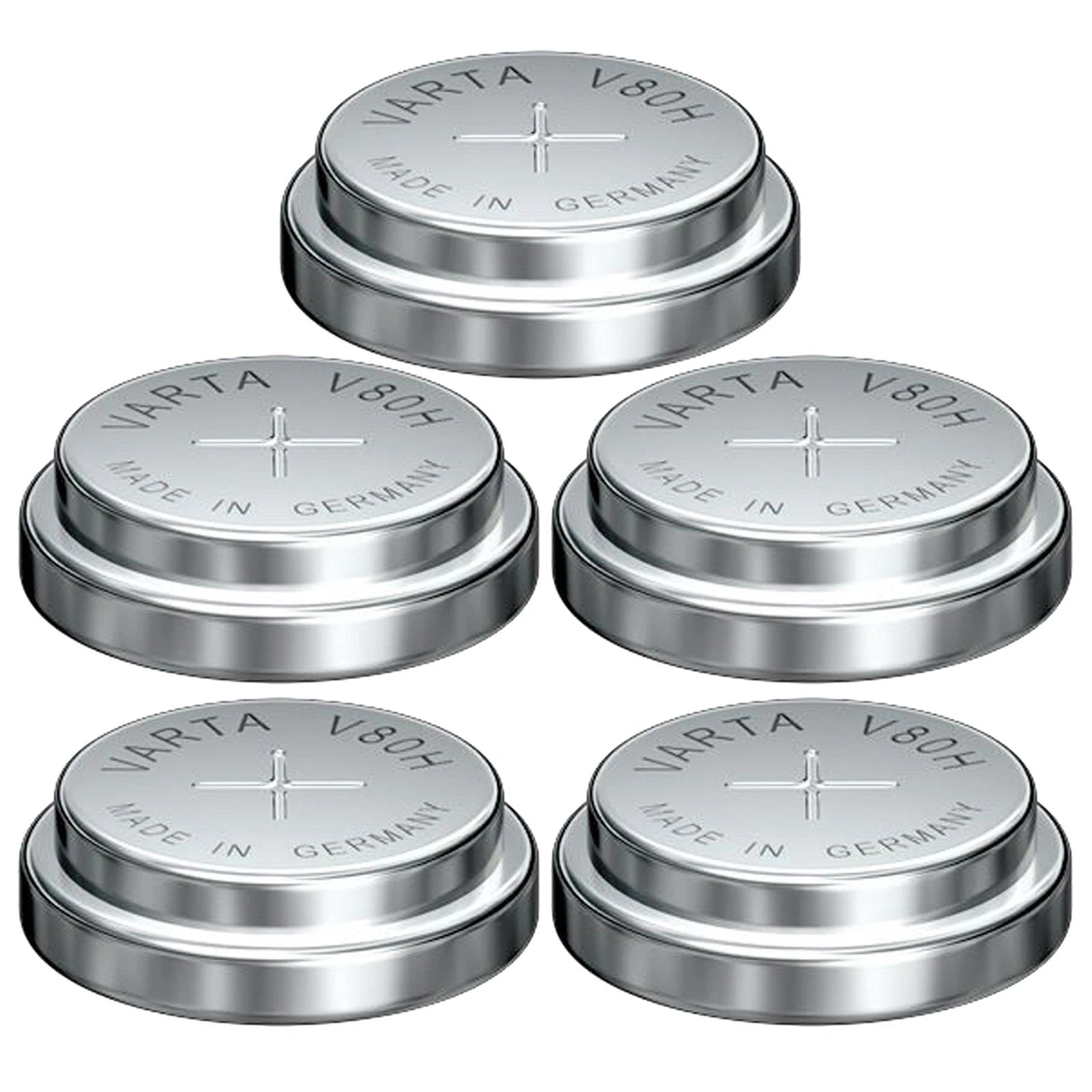5x VARTA V80H 1.2V 80mAh Battery 55608101501 For Car Alarm, Solar, Auto Pipette