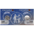 Renata Silver Oxide 329 1.55V Battery x 2