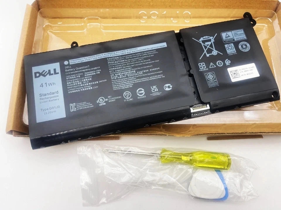 Genuine G91J0 Battery For Dell Latitude 3320 3420 3520 Inspiron 14 5410 5415 OEM