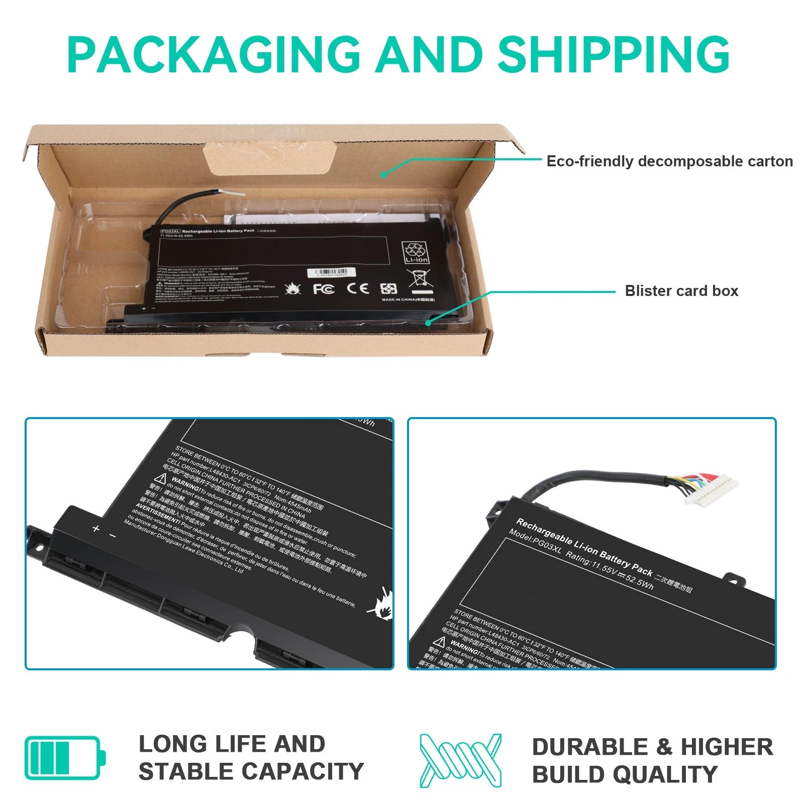 Battery PG03XL For HP Pavilion Gaming 15-DK 3ICP6/60/72 L48430-AC1 L48495-005 US