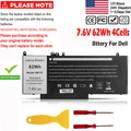 ?62Wh Battery For Dell Latitude E5470 E5570 Precision 3510 15.6''6MT4T 7V69Y NEW