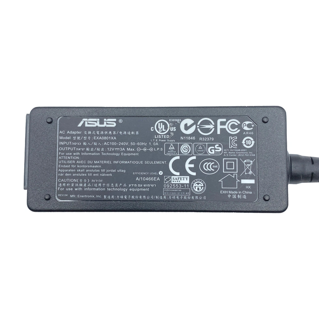 NEW Genuine 36W Asus AC Adapter Model EXA0801XA Power Supply 12V 3A OEM 4.5 mm