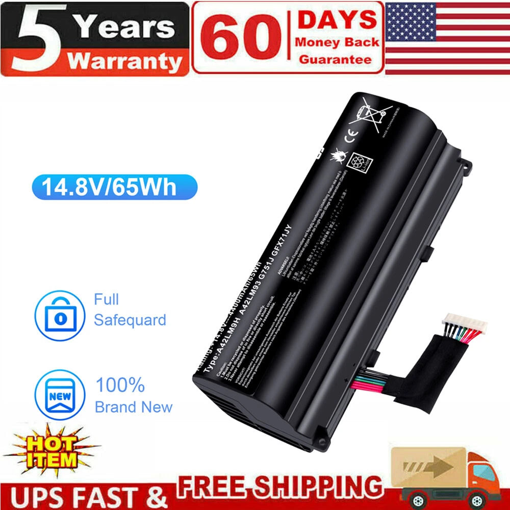 A42N1403 Battery For ASUS ROG G751 G751JT G751JT-CH71 A42LM93 14.8V 4400mAh