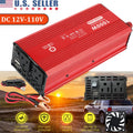 1000W/2000watt Car Power Inverter Laptop Phone Charger DC 12V to 110V AC Adapter