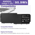 NEW AM06XL AMO6XL Battery For HP ZBook 17 G5 G6 HSTNN-IB8G L07350-1C1 L07044-855