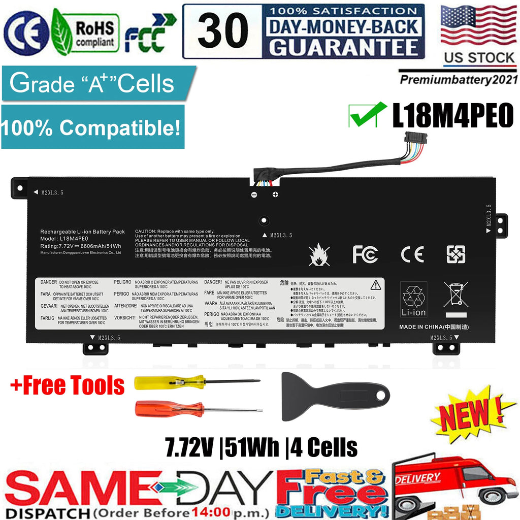 L18M4PE0 L18L4PE0 Battery For Lenovo Yoga C740-14IML 81TC IdeaPad 4G 14Q8C05 NEW