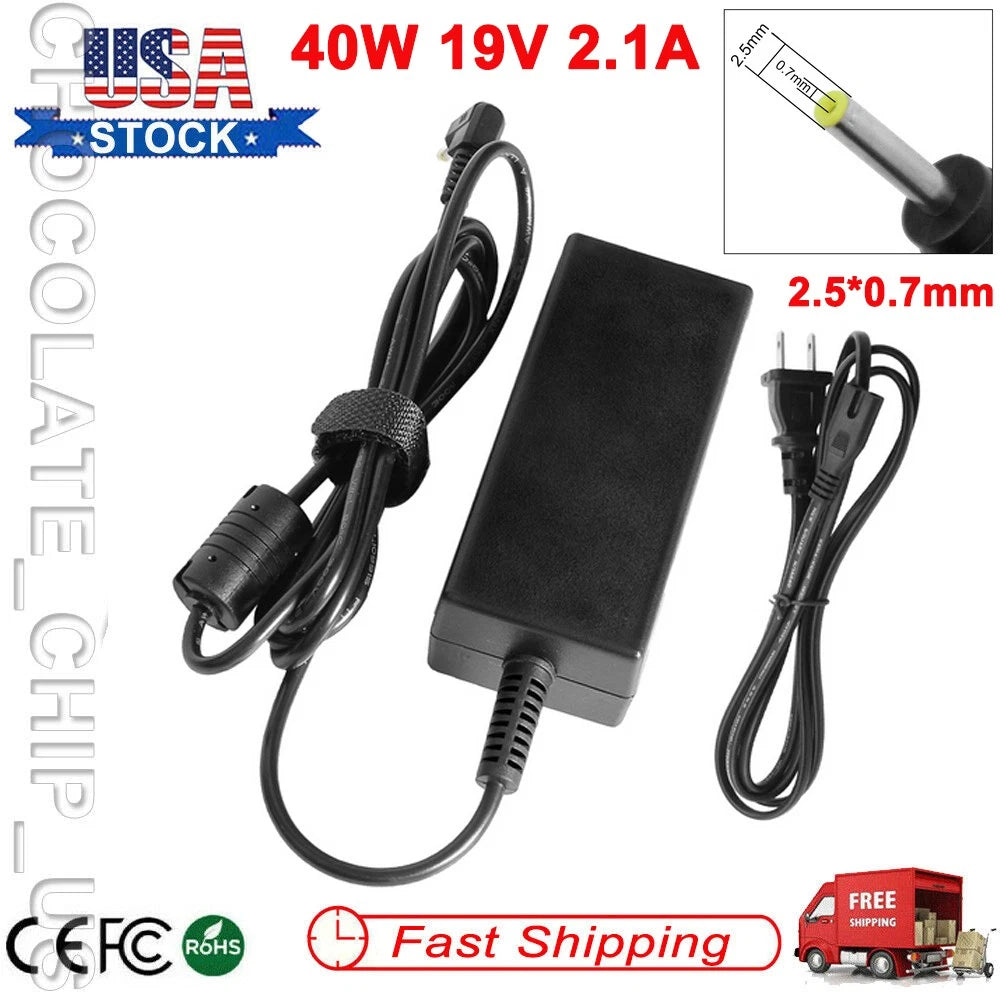 40W AC Power Adapter Charger for ASUS Eee PC 1005HA 1005HAB 1005HR 1008HA