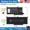 ?F3YGT Battery For Dell Latitude 7280 7380 7480 7390 7490 E7280 E7480 E7490 60Wh