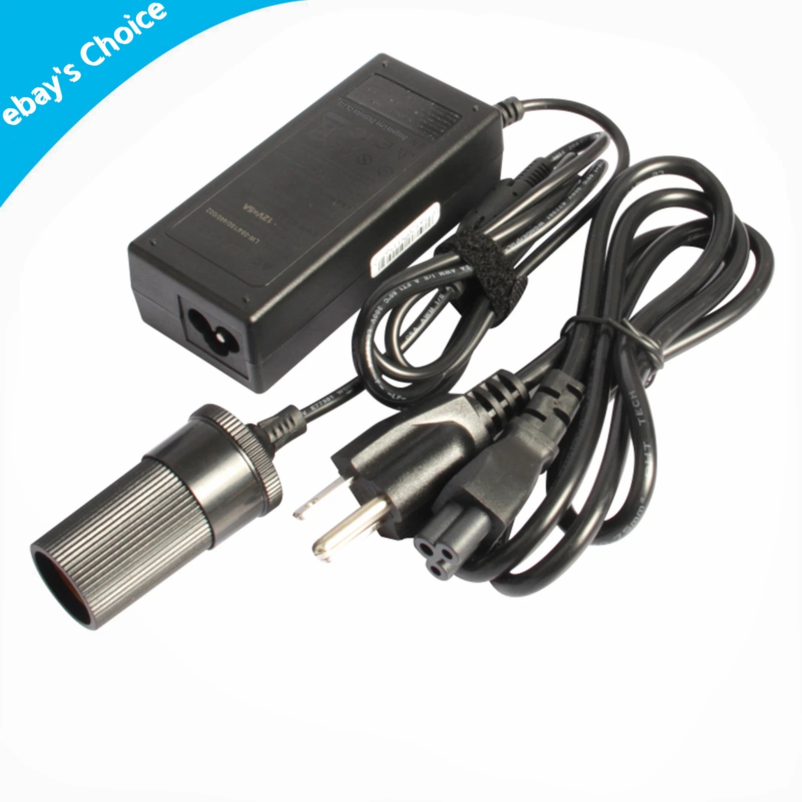60W 110V-240V AC To DC 12V Car Cigarette Lighter Converter Socket Adapter USPlug