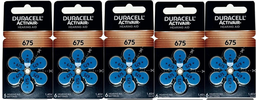 Duracell Size 675 Hearing aid batteries 12 to 120 Batteries