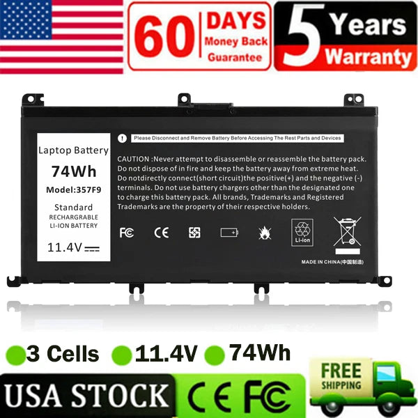 357F9 Battery For Dell Inspiron 15 7000 INS15PD 0GFJ6 P57F 071JF4 0357F9